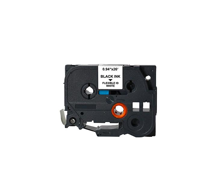 PRINTPEN BROTHER P-Touch TZE-FX251 BEYAZ ESNEK ETIKETE SIYAH (24mm x 8m)