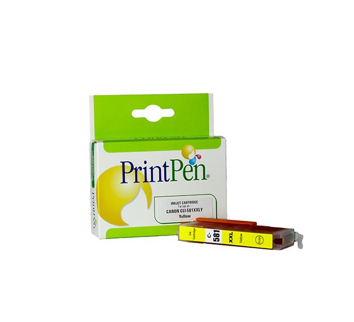 PRINTPEN CANON CLI-581XXLY Yellow Extra Yüksek Kapasite (14,5ml.)