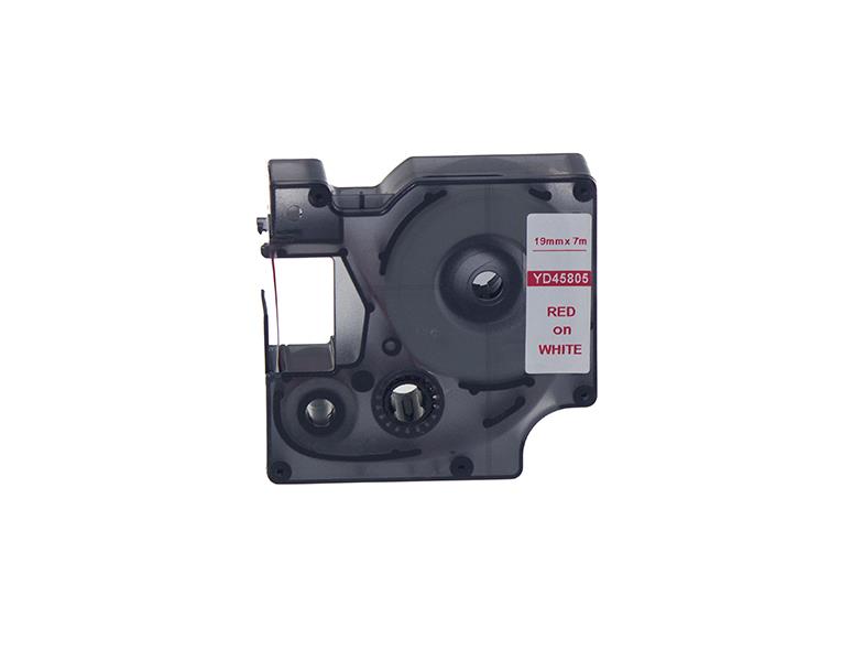 PRINTPEN DYMO D1 45805 BEYAZ ETIKETE KIRMIZI (19mm x 7m)