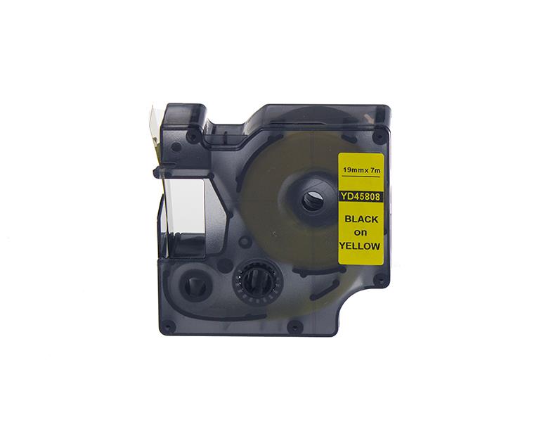 PRINTPEN DYMO D1 45808 SARI ETIKETE SIYAH (19mm x 7m)