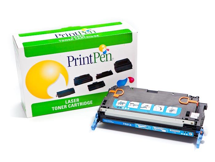 PRINTPEN HP Q7581A (503A) & CANON CRG-711C Cyan Remanufactured (6K)