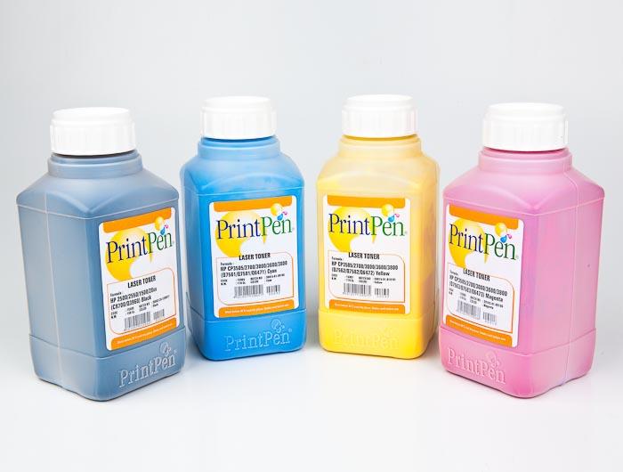 PRINTPEN TONER HP CHEMICAL COLOR Cyan 250Gr.