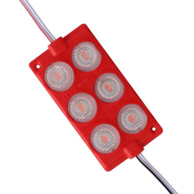 Powermaster 24 Volt 3 Watt Kırmızı 3030 Cob Modül Led 75*40