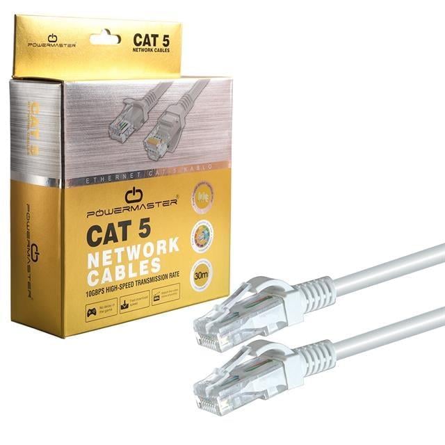 Powermaster Cat5 30 Metre RJ45 Patch Network Ethernet İnternet Kablosu