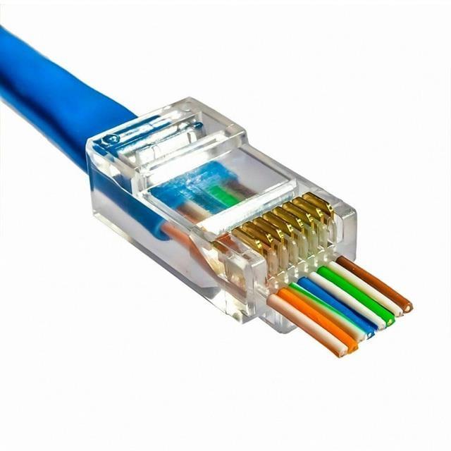 Powermaster EZRJ45 Cat5-Cat6 Açık Uçlu Soket 8P-8C (100 Adet)