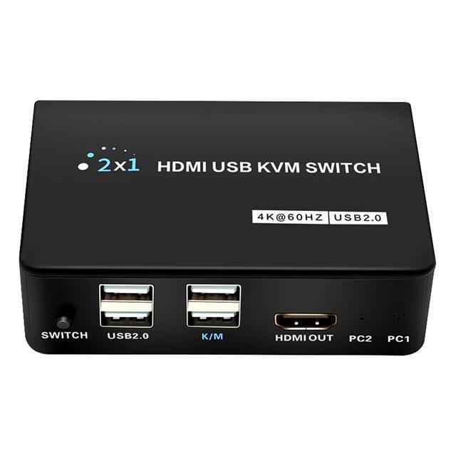 Powermaster PM-11789 4K Hdmi Usb Kvm Switch 2X1