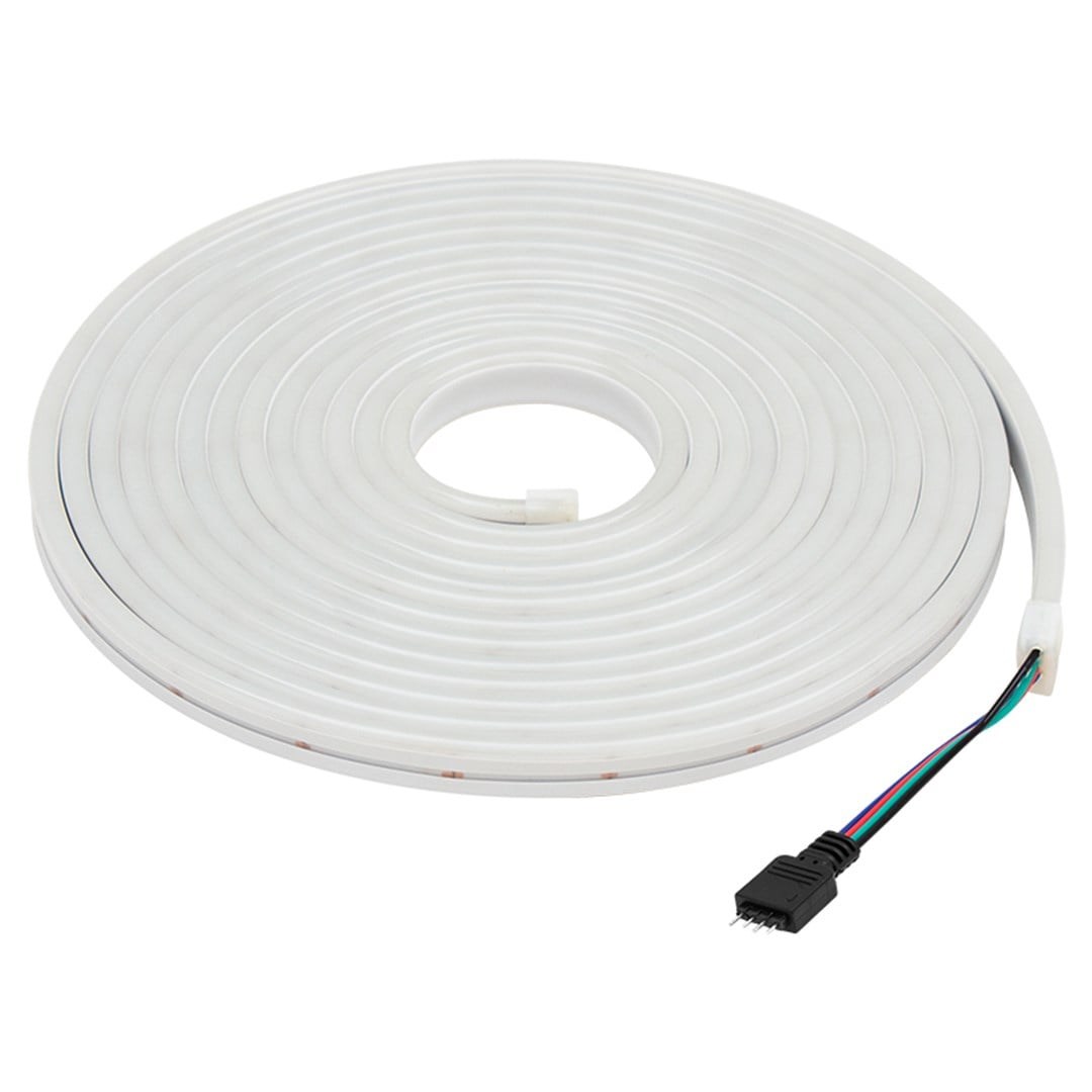 Powermaster PM-17903 Silikon Kaplamalı 12 Volt 5 Metre RGB Neon Led Şerit Aydınlatma