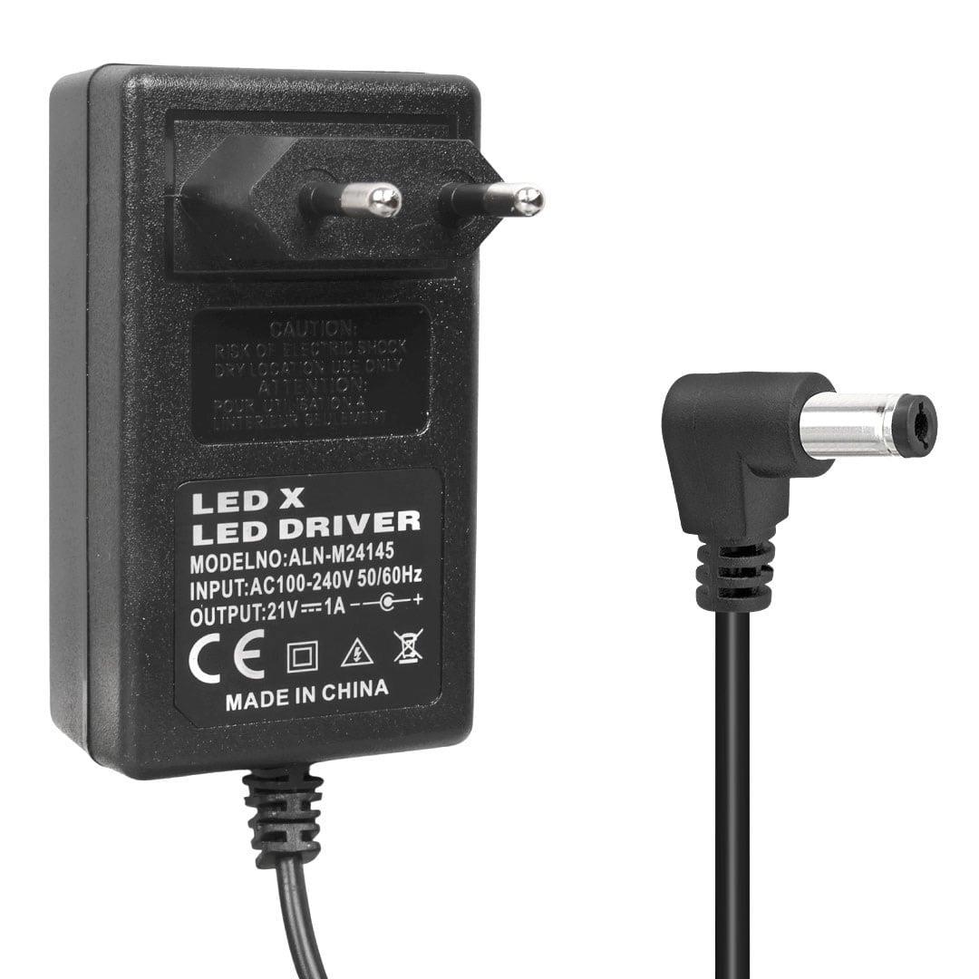Powermaster PM-19255 21 Volt - 1 Amper - 21 Watt 5.5*2.5 Mm L Uçlu Şarjlı Matkap Adaptörü