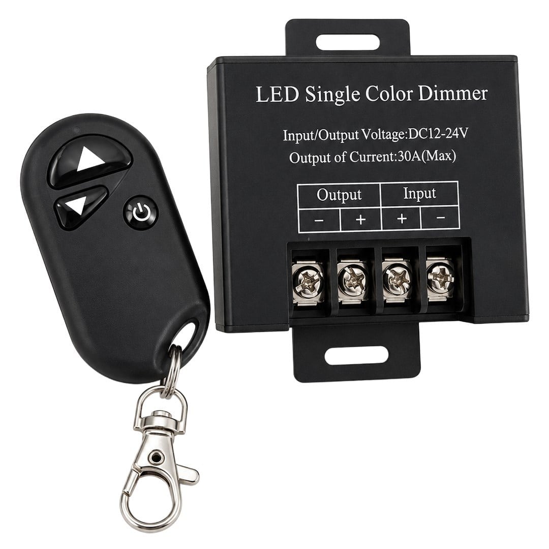 Powermaster PM-37845 12V-24V 30A Tek Renk Şerit LED Dimmer RF Uzaktan Kumandalı Kontrol Cihazı