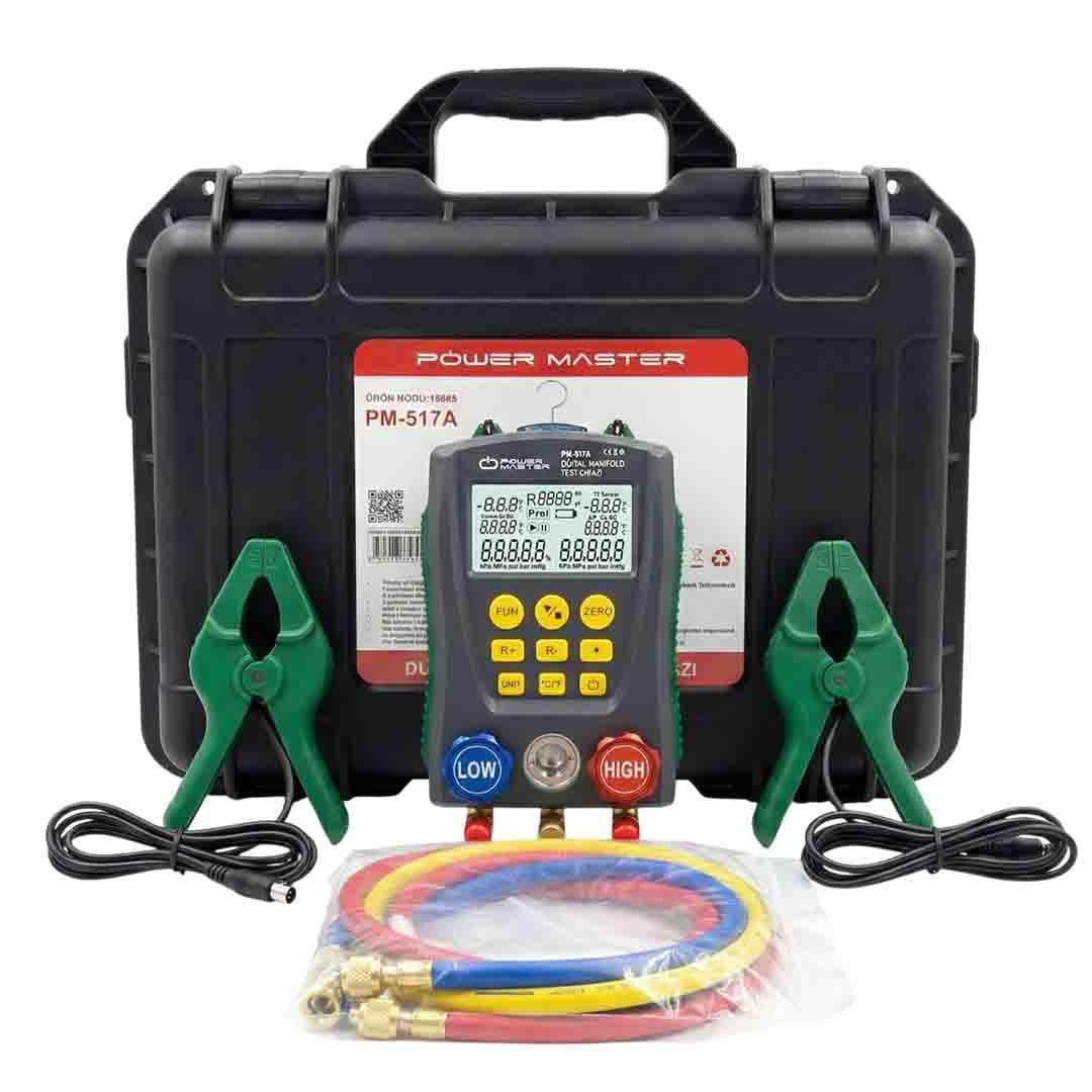Powermaster PM-517A Dijital Manifold Test Cihazı Dijital Soğutma Analizörü