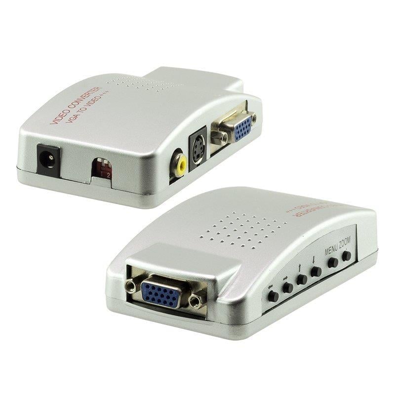 Powermaster PM-983 VGA'dan BNC S-Video VGA'ya Görüntü Dönüştürücü 1080P Destekli