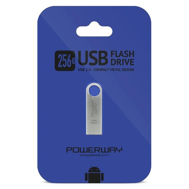 Powerway 256GB Metal Flash Bellek 2.0 USB Bellek