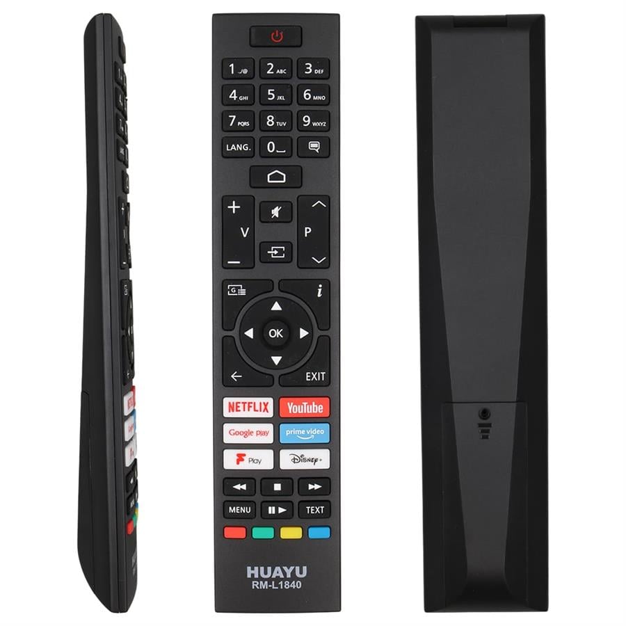 RM-L1840 Vestel Netflix Youtube Prime Video Google Play Disney+ Tuşlu LCD Led TV Kumanda