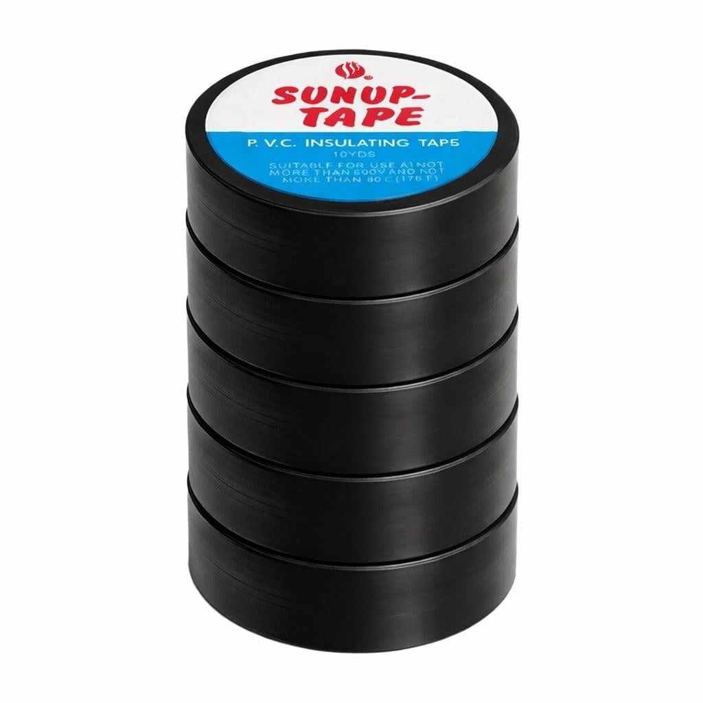 Sunup SN-27918 Siyah 0.13x18mm İzole PVC Elektrik Yalıtım Bant (5'li Paket)