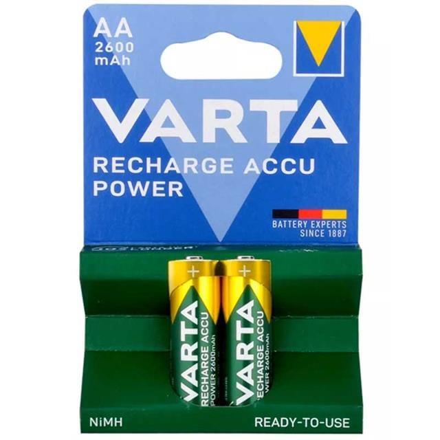 Varta NI-MH 1.2 Volt 2600 Mah R2U AA Şarjlı 2'Li Kalem Pil