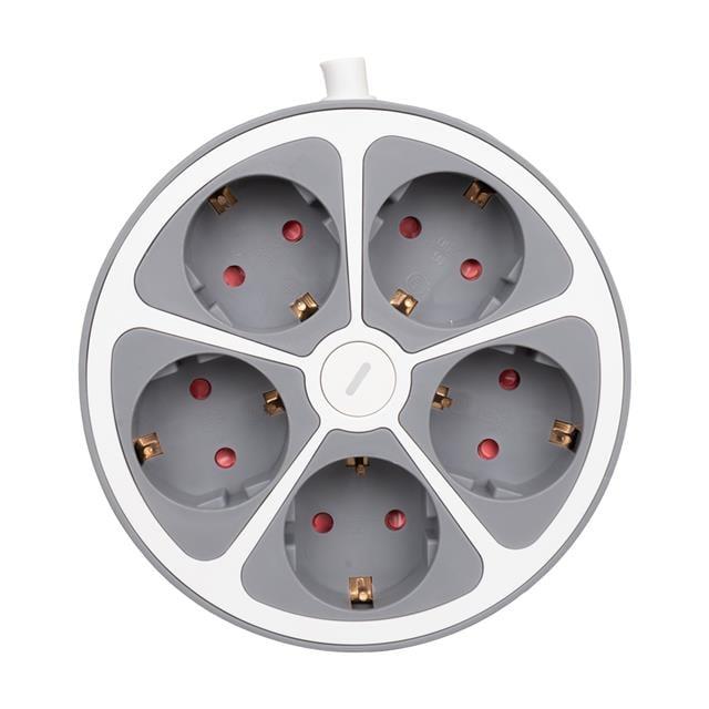 Vea VE-G605Y 5'Li Anahtarlı 1.5 Metre Grup Priz