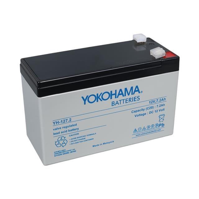 Yokohama YH-127.2 12 Volt - 7.2 Amper UPS'ler İçin Akü (150X65x90 Mm)