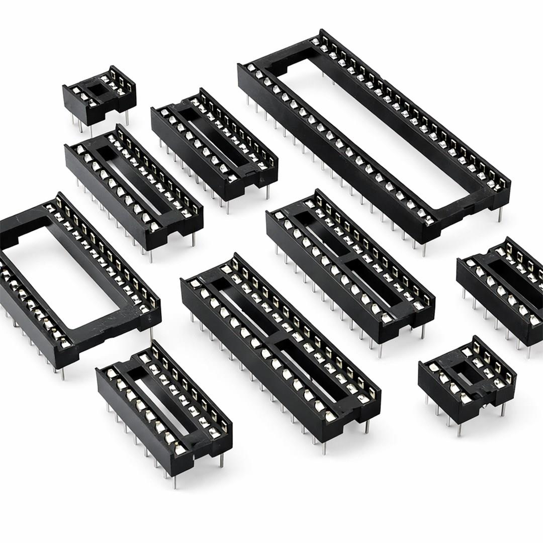 16P Pin DIP Entegre Soketi Geniş Tip (600 mil) Hassas Temaslı Konnektör