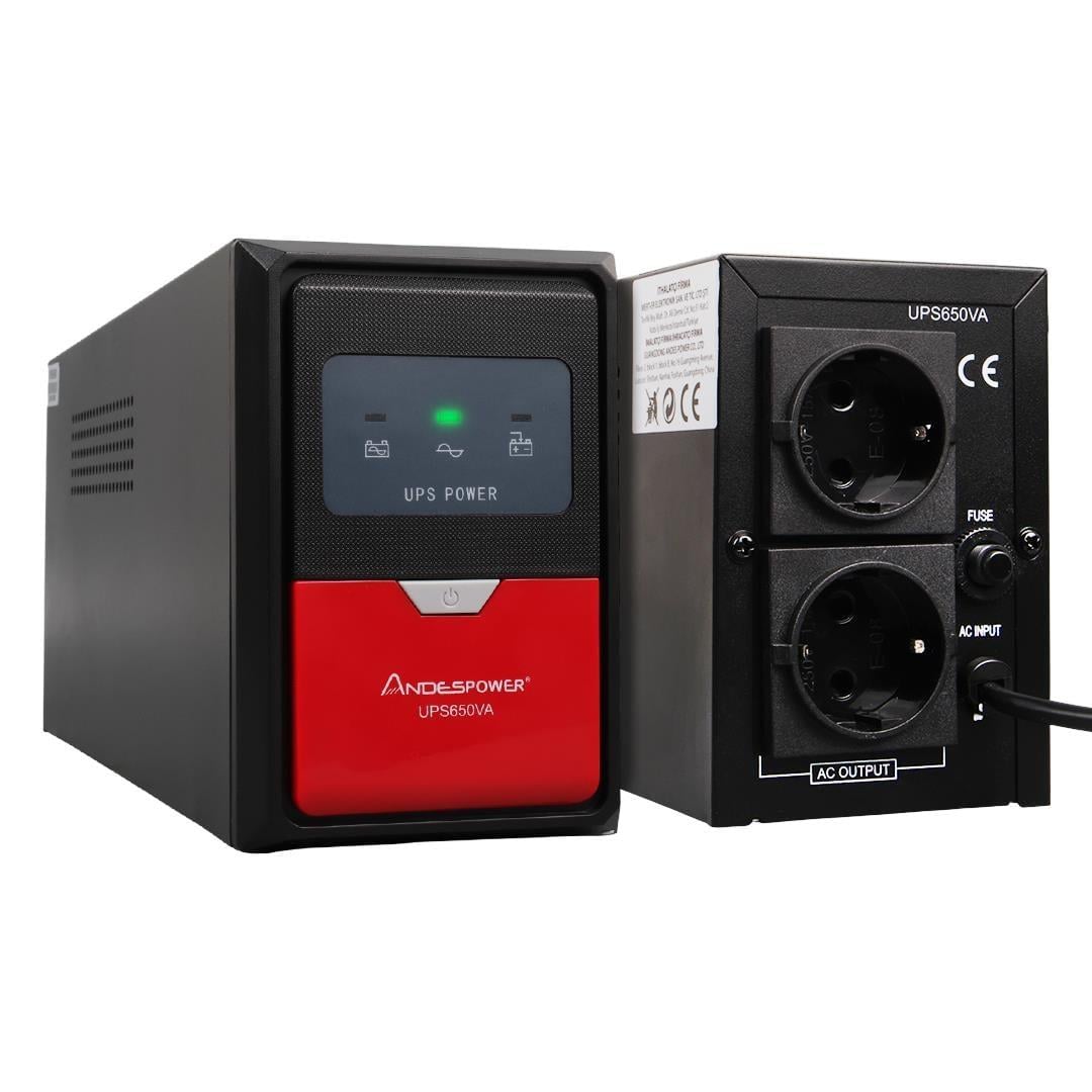 Andespower UPS650VA 650VA 12V7.5AH UPS Kesintisiz Güç Kaynağı Line - İnteraktif
