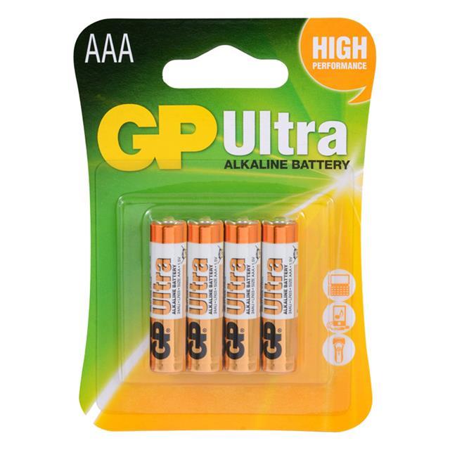 GP 24AU-2U4 Alkalin İnce Kalem Pil 4Lü