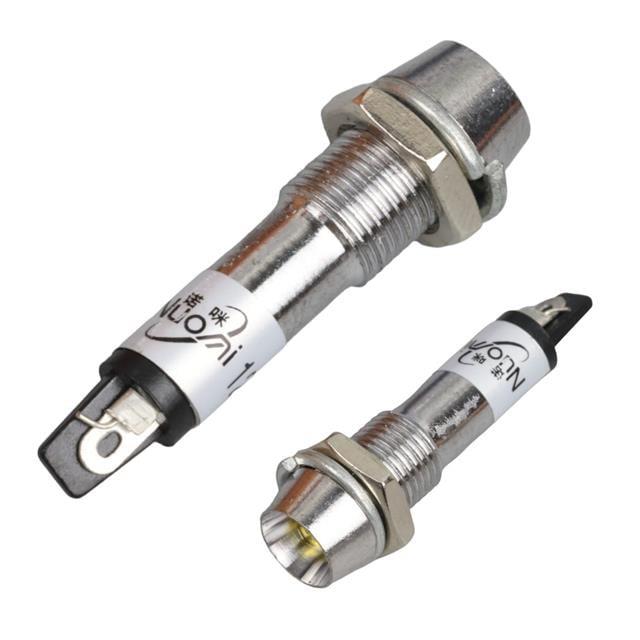 IC-225 Sinyal Lambası Ø8mm Metal 12 Volt