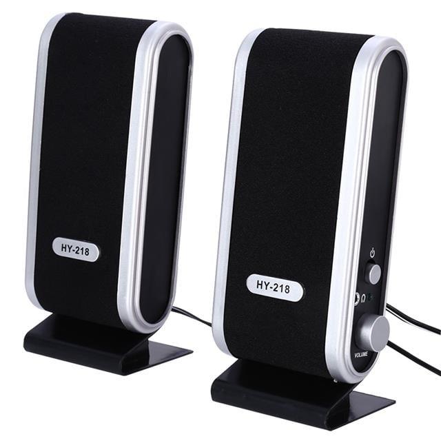 Magicvoice HY-218 1+1 USB İnce Tasarım Siyah Hoparlör - Speaker