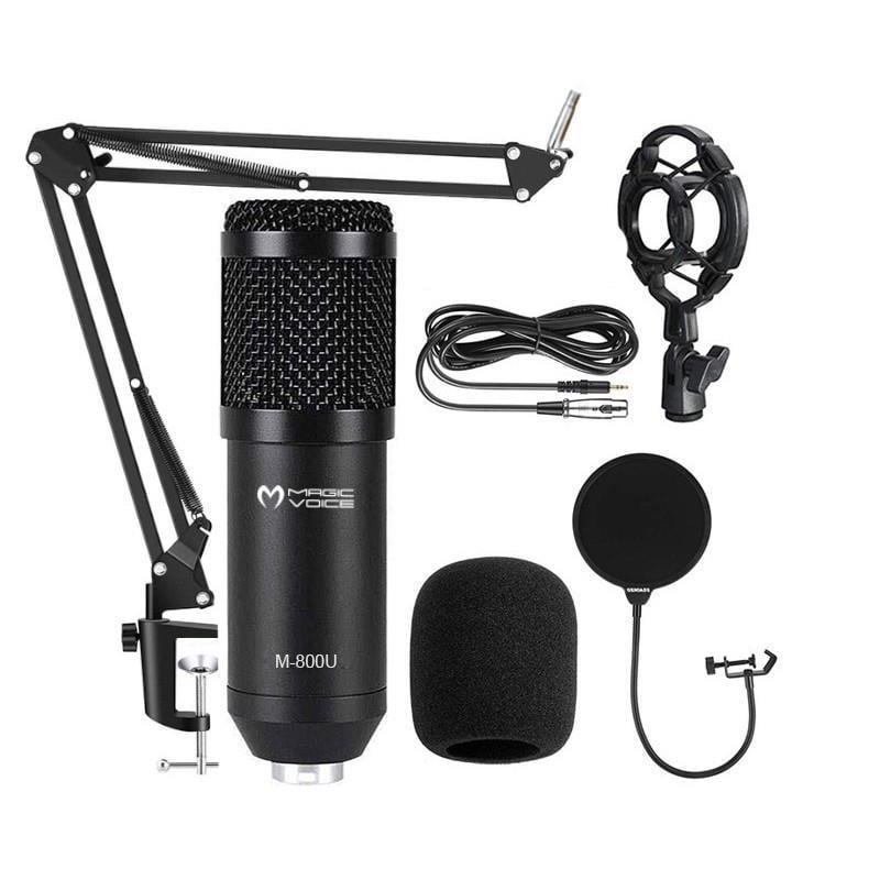 Magicvoice M-800U Profesyonel Kondanser Yayıncı Mikrofonu (+48V Phantom Power Uyumlu)
