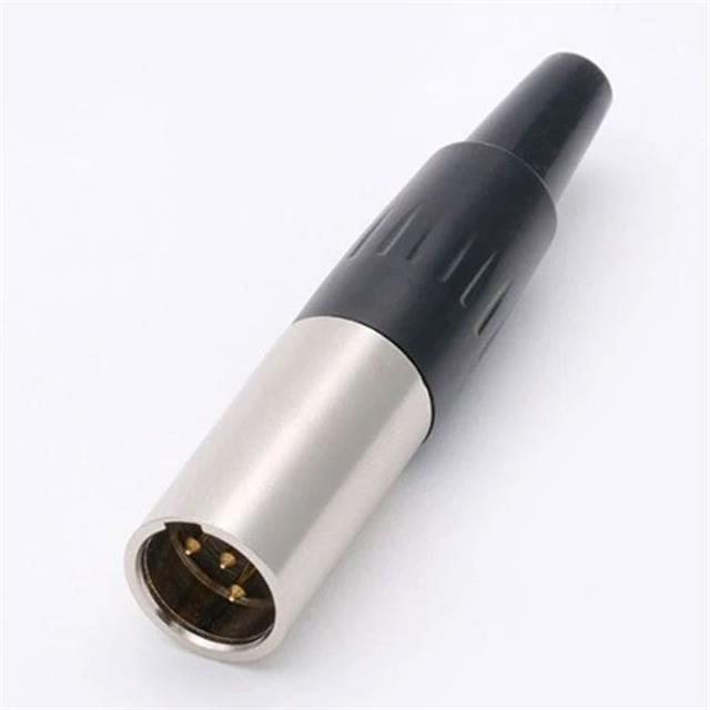 Mini Canon 3 Pin Erkek Jack Fiş