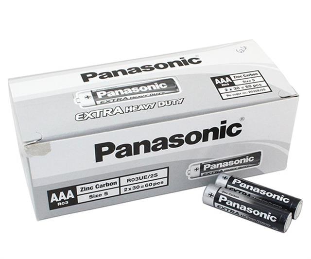 Panasonic R03UE/2S Manganez AAA İnce Kalem Pil (60'Lı Paket)