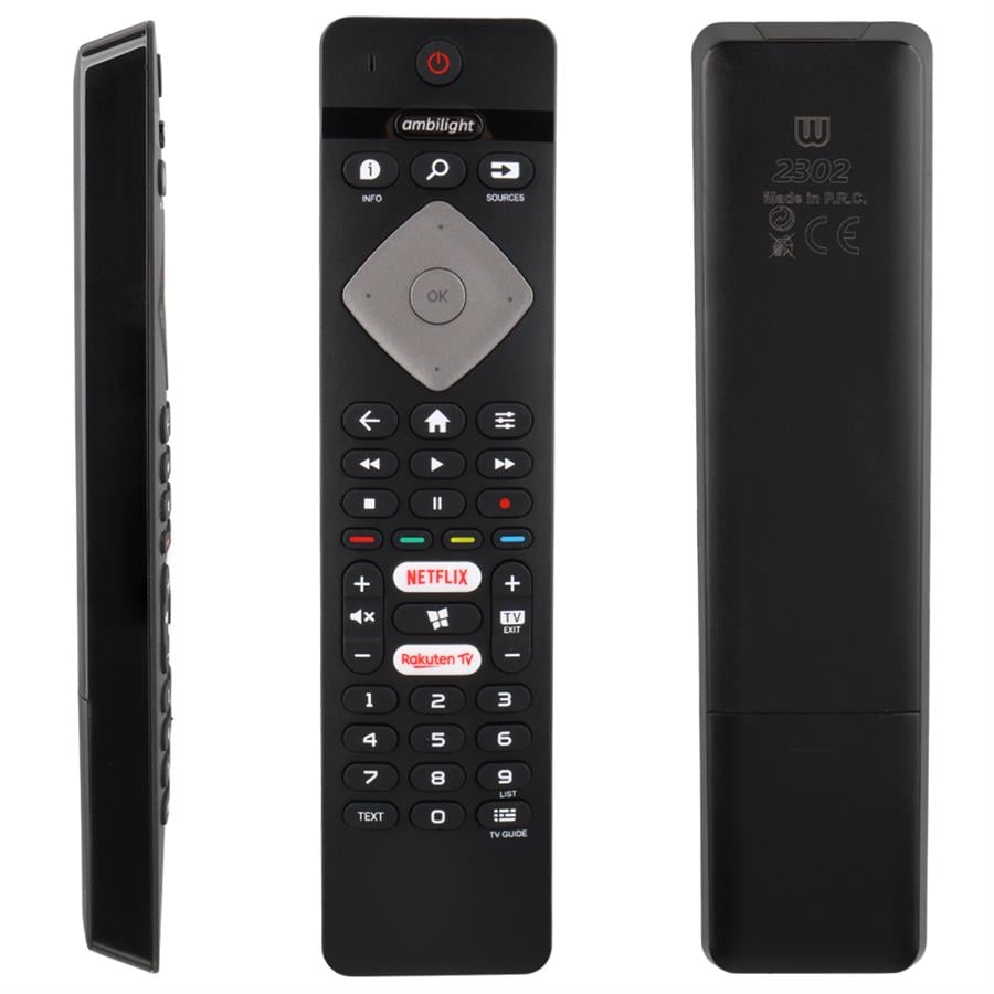 Philips 43PUS6504/62 Ambilight Netflix-Rakuten Tv Tuşlu Led Tv Kumandası