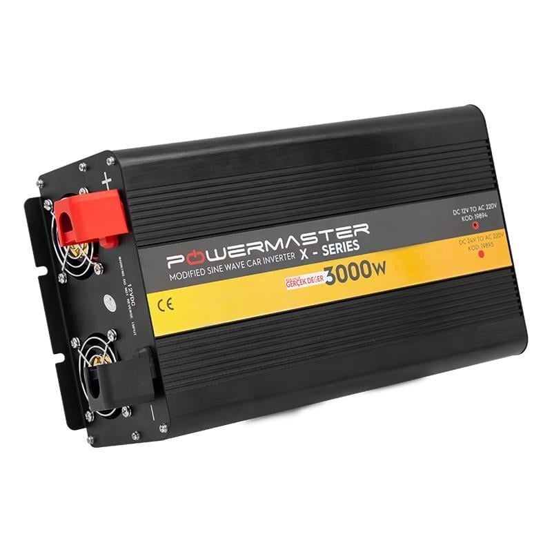 Powermaster 12-220V 12 Volt 3000 Watt Modified Sinus İnverter PWR3000-12