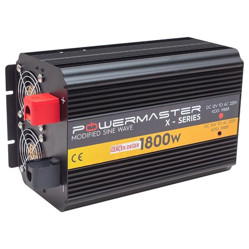 Powermaster 24-220V 24 Volt 1800 Watt Modified Sinus İnverter PWR1800-24