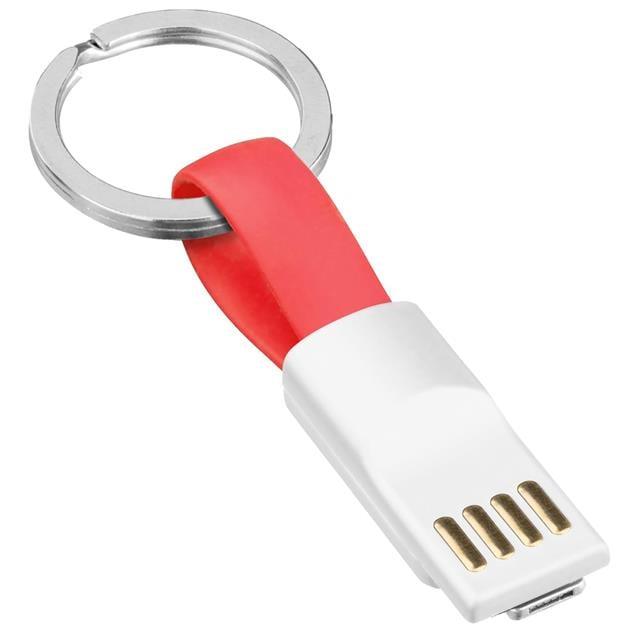 Powermaster 2İn1 Anahtarlık Type C / Lightning Mini Anahtarlık USB Şarj Kablosu PM-26061