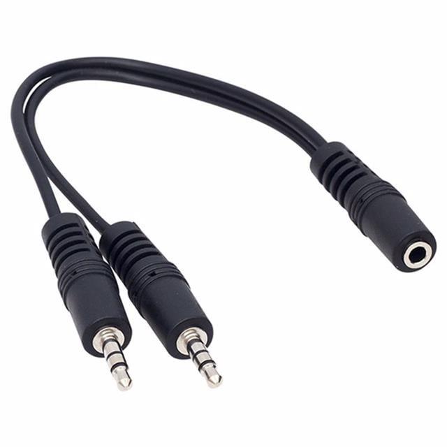 Powermaster 3.5 Mm Stereo Dişi-2X3.5 Mm Stereo Erkek 20 Cm Y Kablo