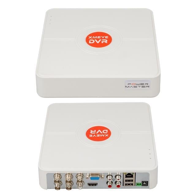 Powermaster PM-12180 4 Kanal 5MP Destekli 1080N H265 Xmeye Video Çıkışlı DVR/XVR Kayıt Cihazı