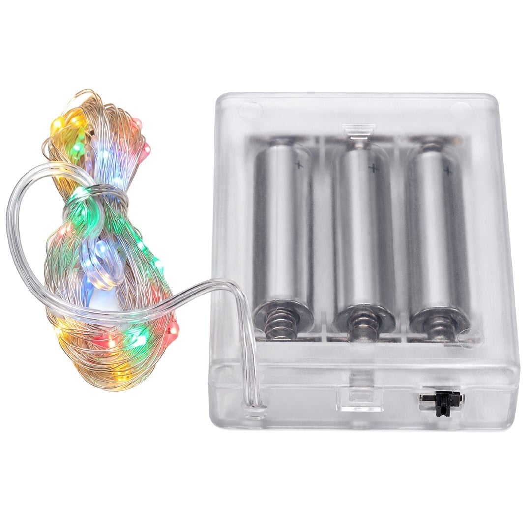 Powermaster PM-2556 3 Metre Pilli Rengarenk Peri LED Işık Esnek Tel Tasarımlı Dekoratif Aydınlatma