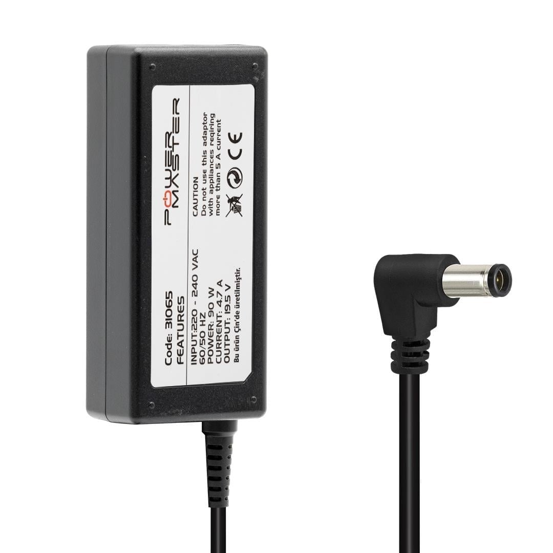 Powermaster PM-31065 19.5 Volt - 4.7 Amper 6.0*4.4 Mm Uçlu Adaptör (Samsung Led Tv - Sony Notebook)