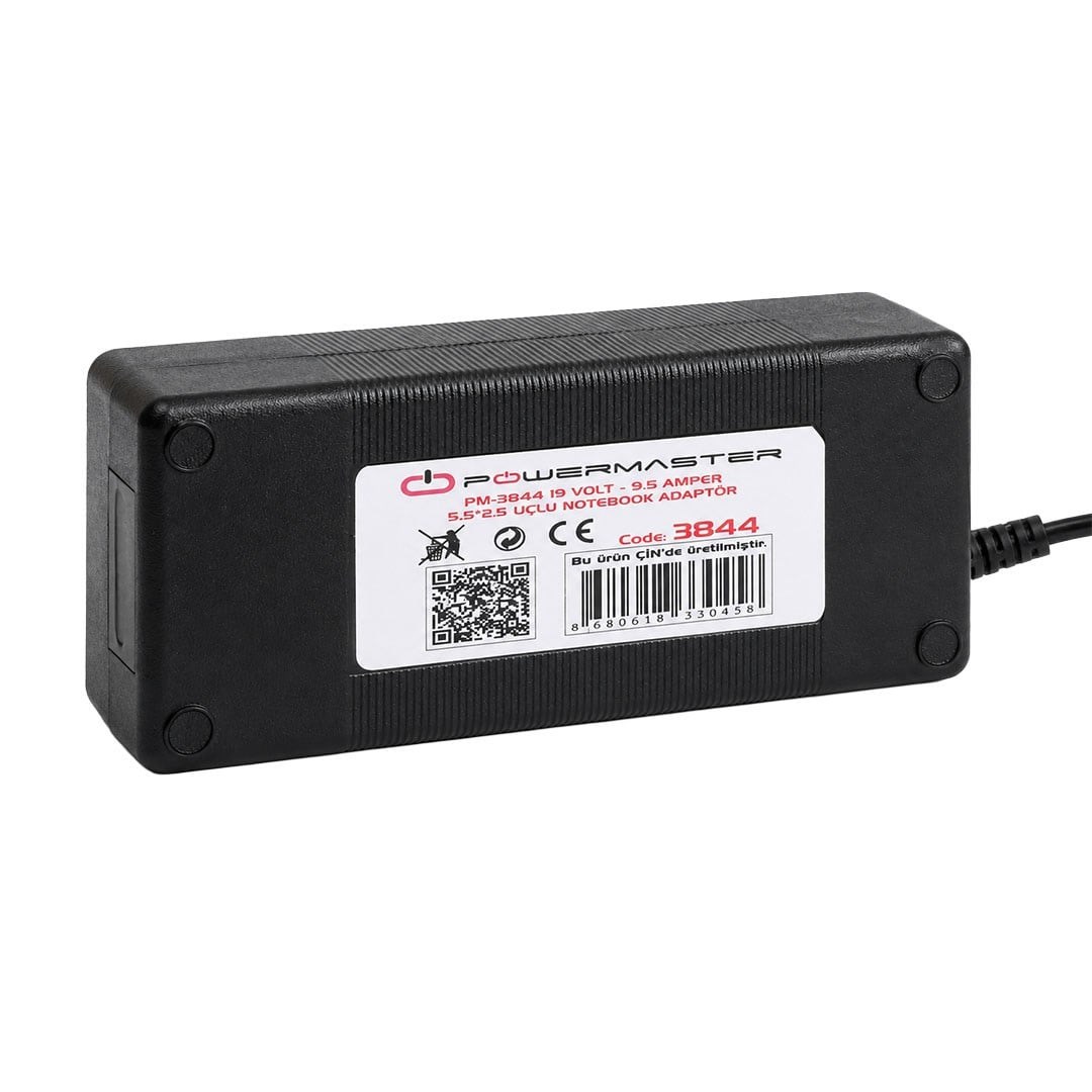 Powermaster PM-3844 19 Volt - 9.5 Amper 5.5*2.5 Mm Uçlu Notebook Adaptör