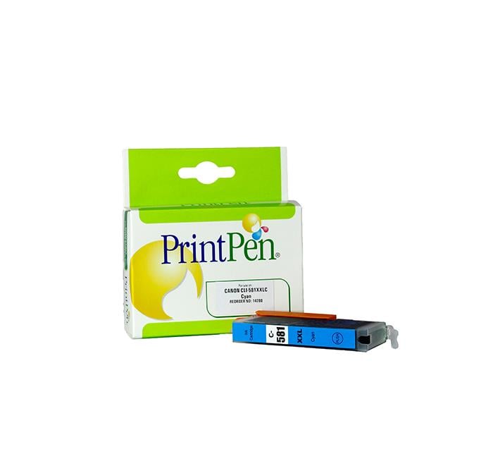 PRINTPEN CANON CLI-581XXLC Cyan Extra Yüksek Kapasite (14,5ml.)