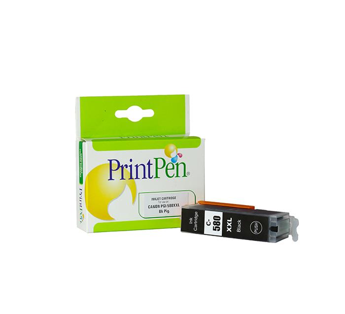 PRINTPEN CANON PGI-580XXL Black (Pigmented) Yüksek Kapasite (28,5ml.)