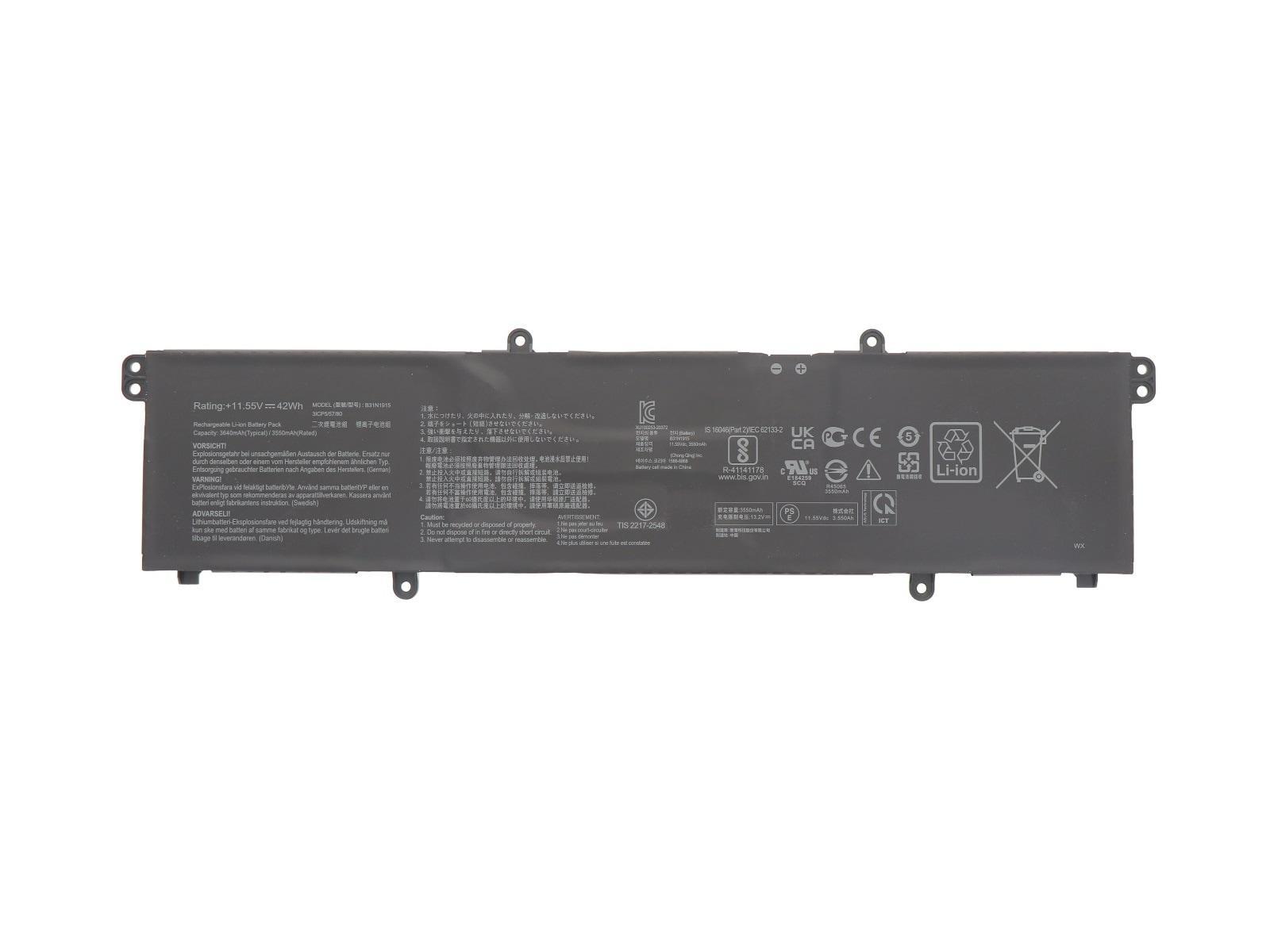 RETRO Asus B1400CE, B31N1915 Notebook Bataryası