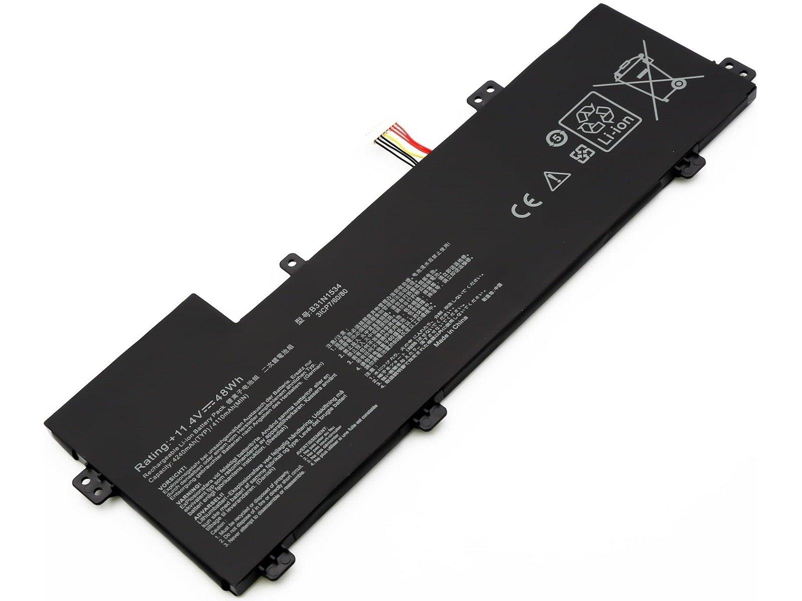 RETRO Asus UX510U, B31N1534 Notebook Bataryası