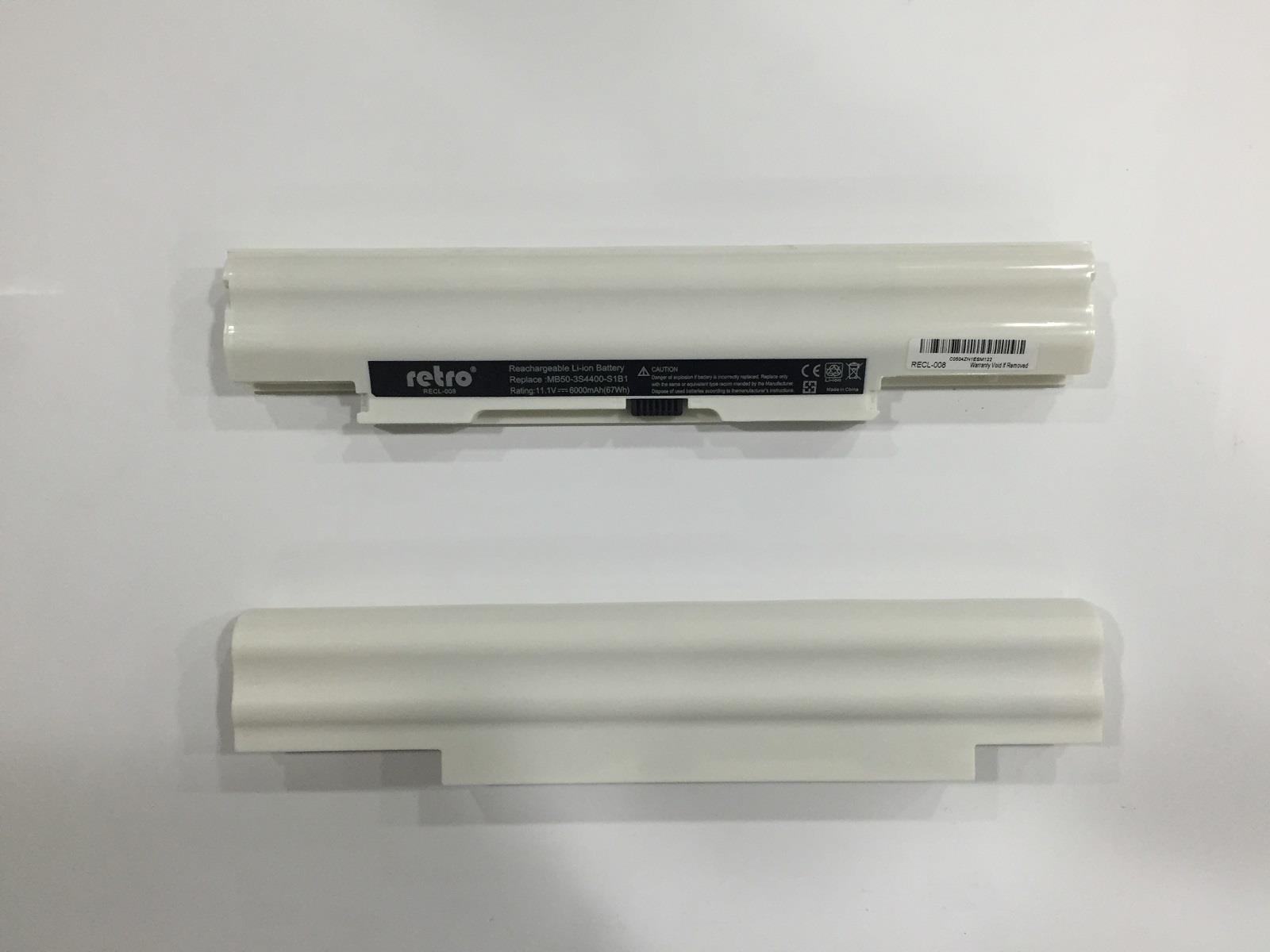 RETRO Casper MB50, Vestel MB50 Notebook Bataryası - Beyaz - 6 Cell - 65Wh