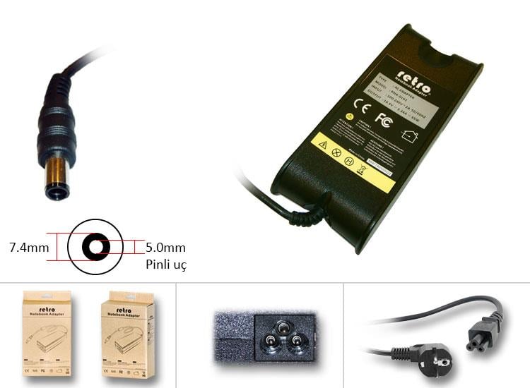 RETRO Dell 65W Pinli Uç Notebook Adaptör RNA-DL02