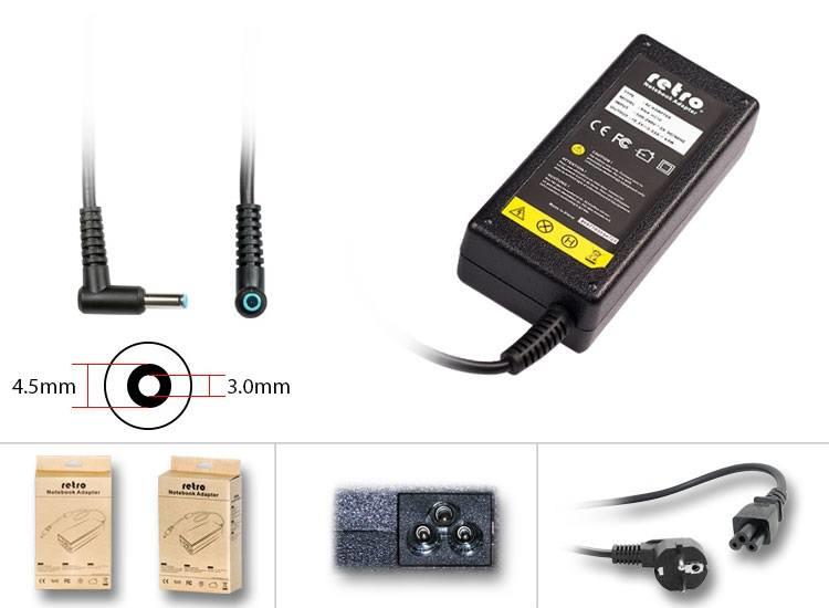 RETRO Hp Compaq 65W Pinli Uç 4.5mm Notebook Adaptör RNA-HC12