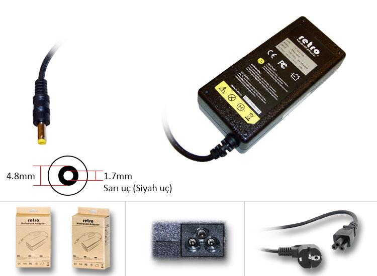 RETRO Hp Compaq 65W Sarı Uç Notebook Adaptör RNA-HC01