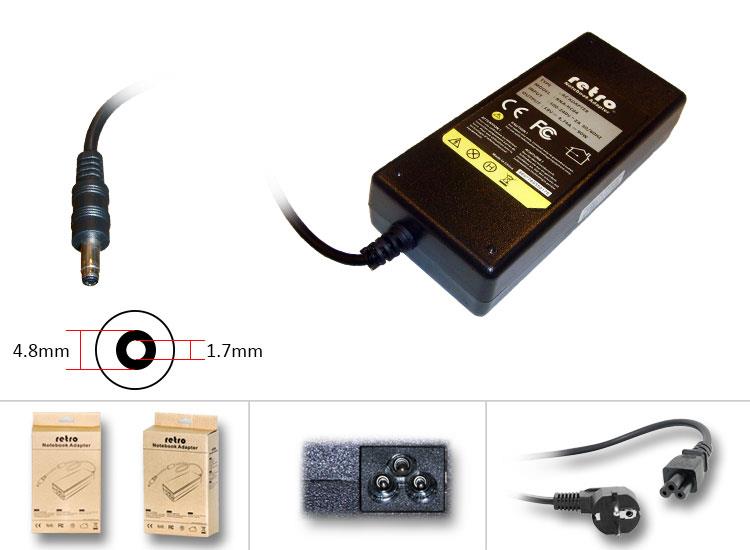 RETRO Hp Compaq 90W Siyah Uç Notebook Adaptör RNA-HC04