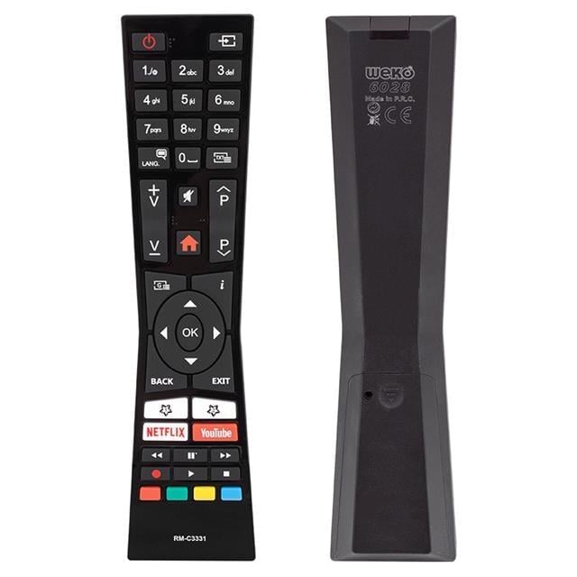 Vestel - JVC RM-C3331 Netflix - Youtube Tuşlu Lcd - Led Tv Kumanda
