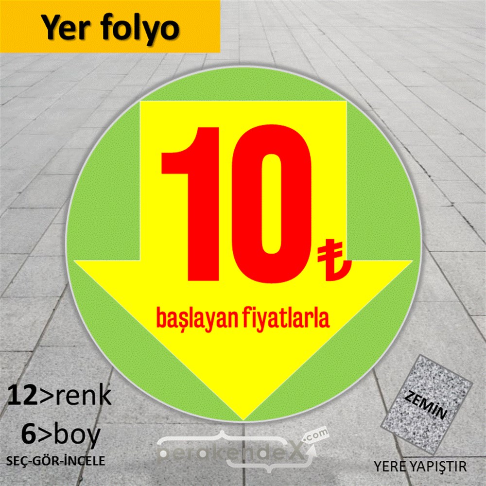 10 Tl Den Başlayan Fiyatlarla Fiyatlık YER - ZEMİN FOLYO,  VİNİL -oval,tek yön baskı