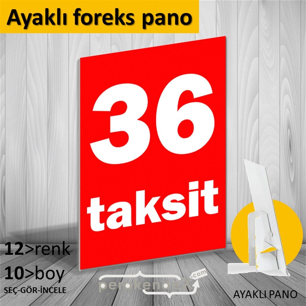 36 Taksit KARTON AYAKLI POSTER,  PANO -dikdörtgen,tek yön baskı